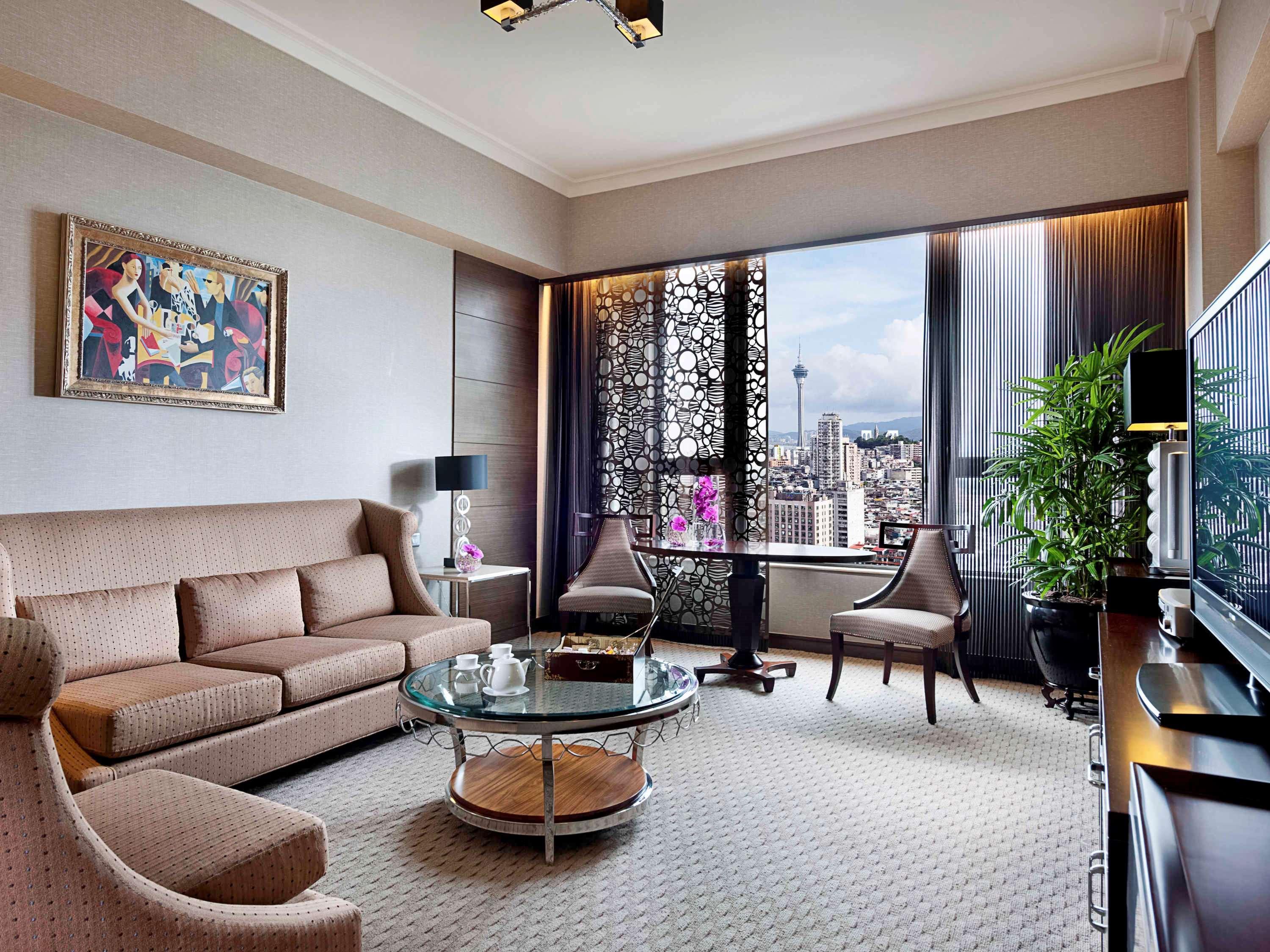 Sofitel Macau At Ponte 16 Hotel Exterior foto A living room in a suite at the Shangri-La Hotel, Kuala Lumpur